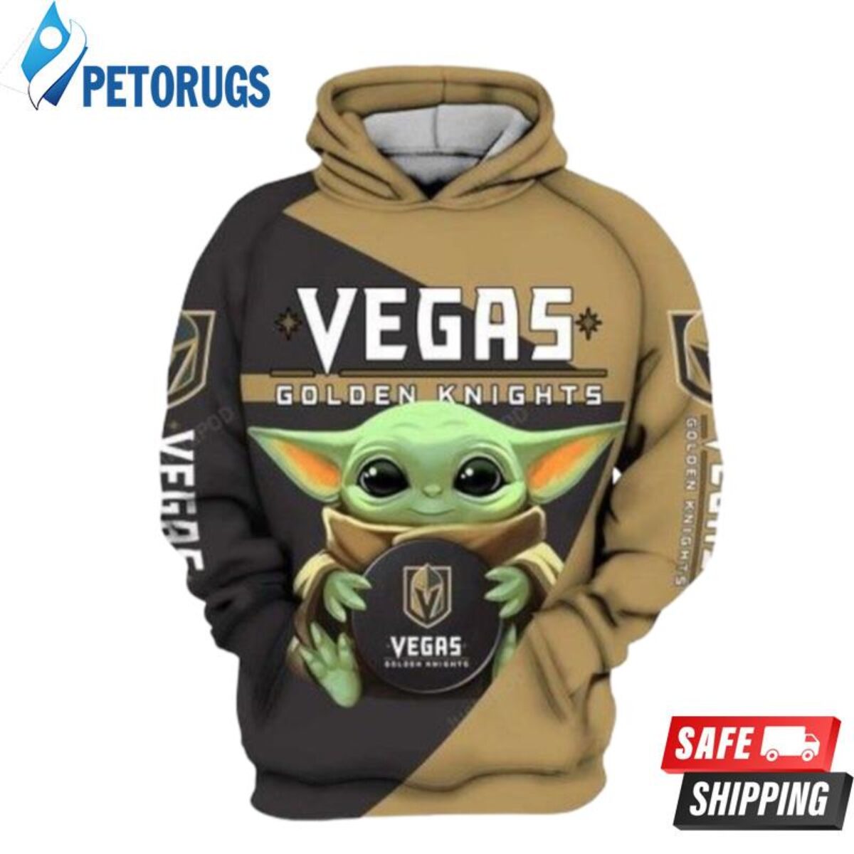 Vegas Golden Knights Star Wars Mandalorian Baby Yoda Single-Sided Vert -  Vegas Sports Shop