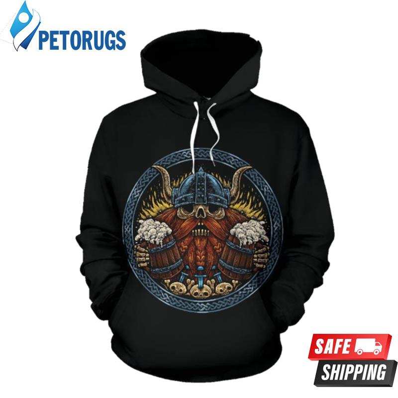 Viking Odin Beer 3D Hoodie