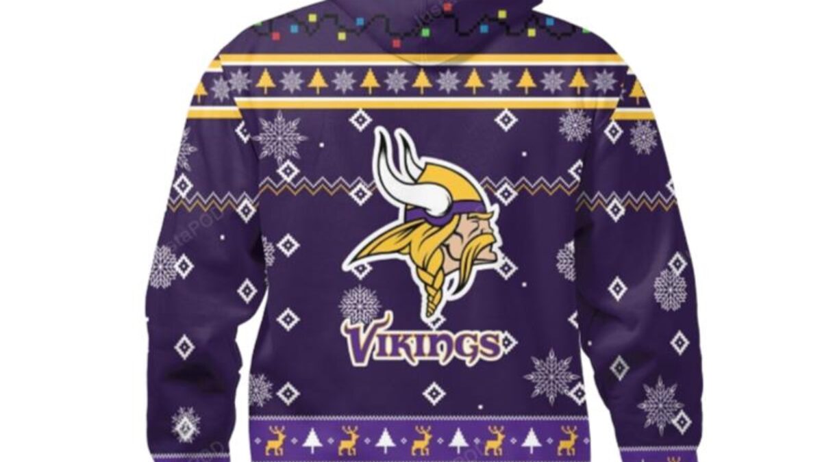 mn vikings ugly christmas sweater