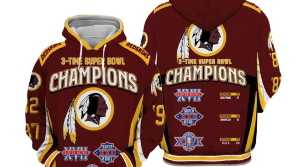 Washington redskins men's hoodie sales