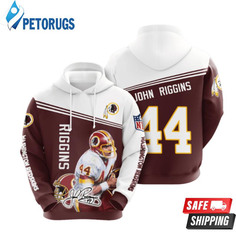 Washington Redskins John Riggins 3D Hoodie - Peto Rugs