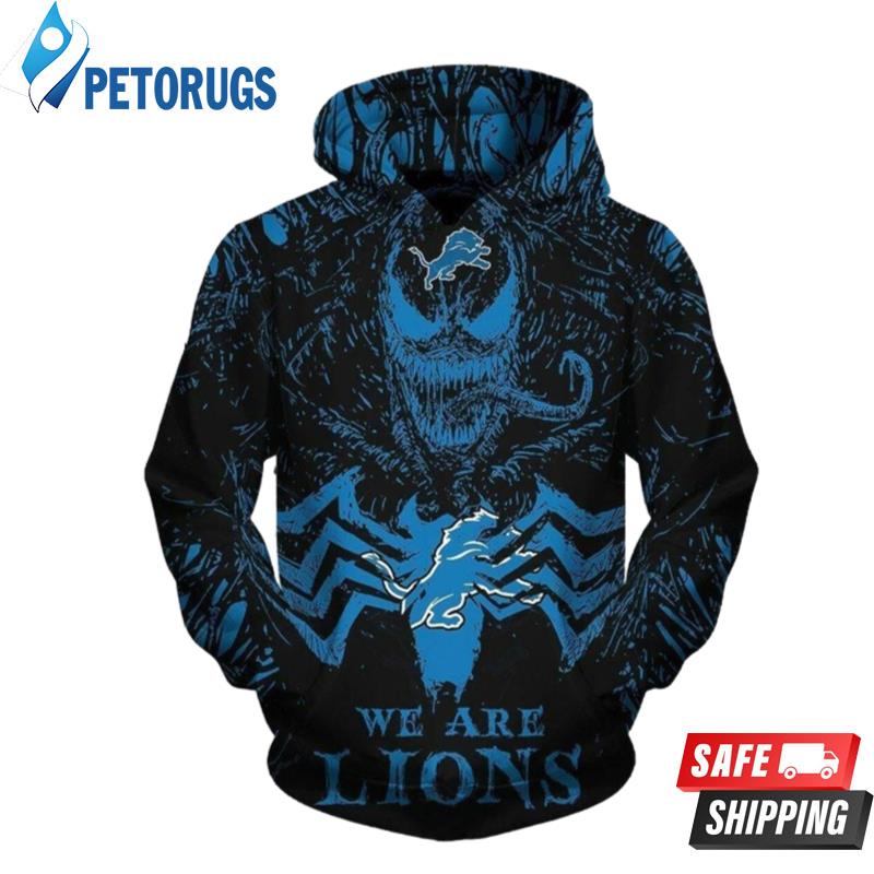 We Are Lions Venom Detroit Lions Nfl Detroit Lions Apparel 19938 3D Hoodie