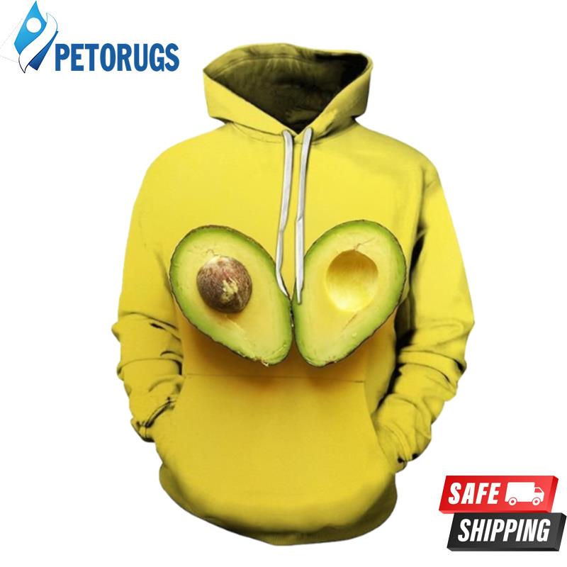 Yellow Avocado 3D Hoodie