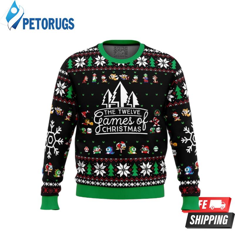 12 Games of Christmas Ugly Christmas Sweaters
