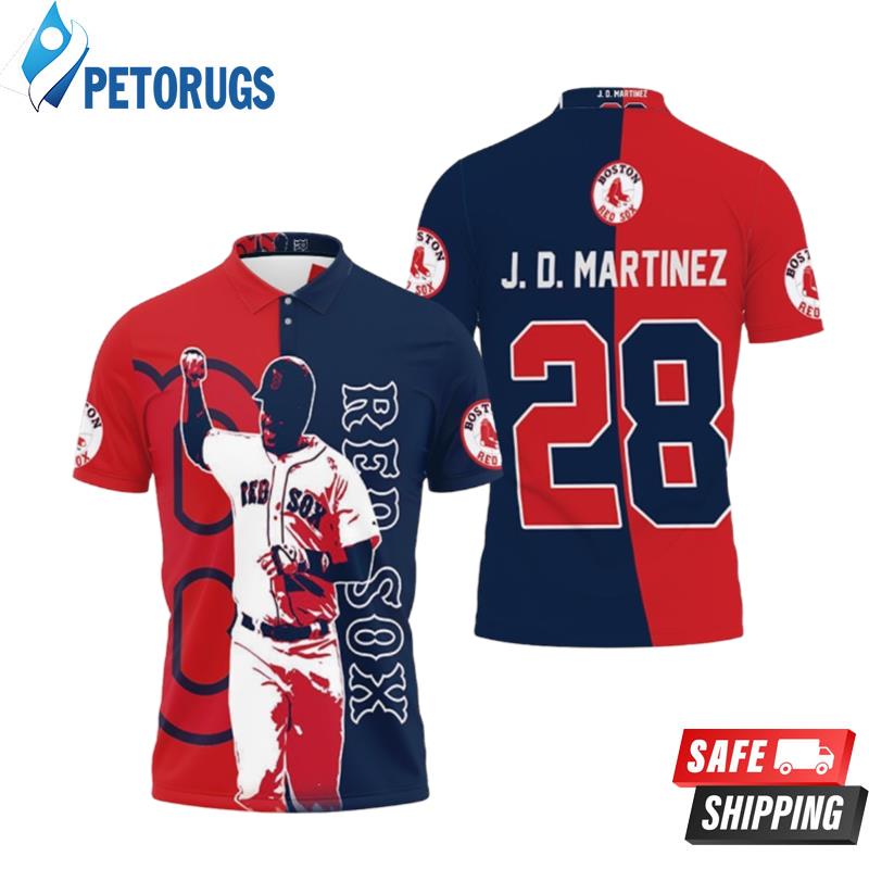 28 J D Martinez Boston Red Sox Polo Shirts - Peto Rugs