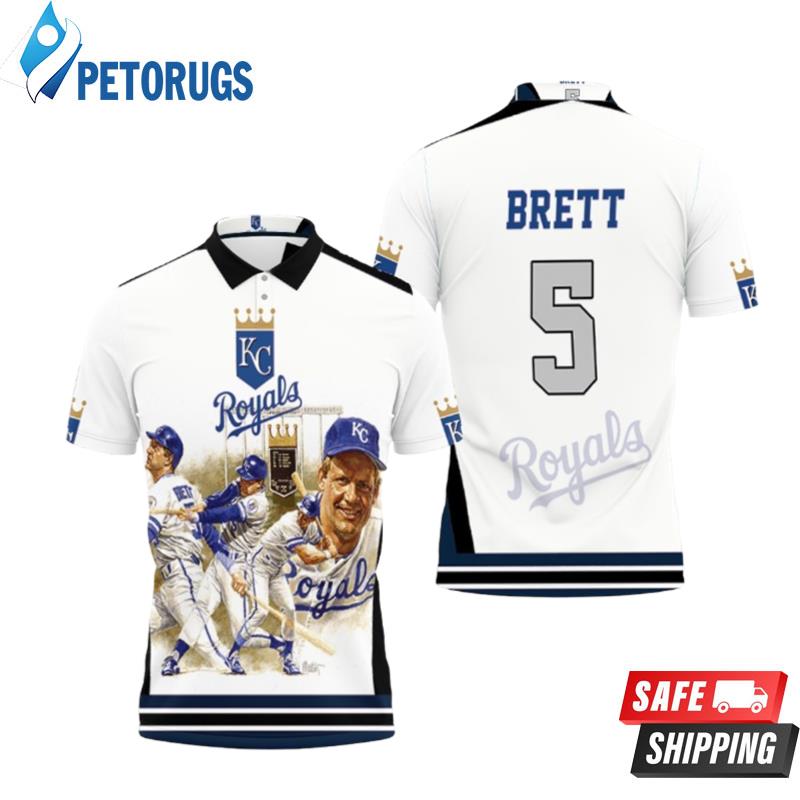 5 George Brett Kansas City Royals City Polo Shirts - Peto Rugs