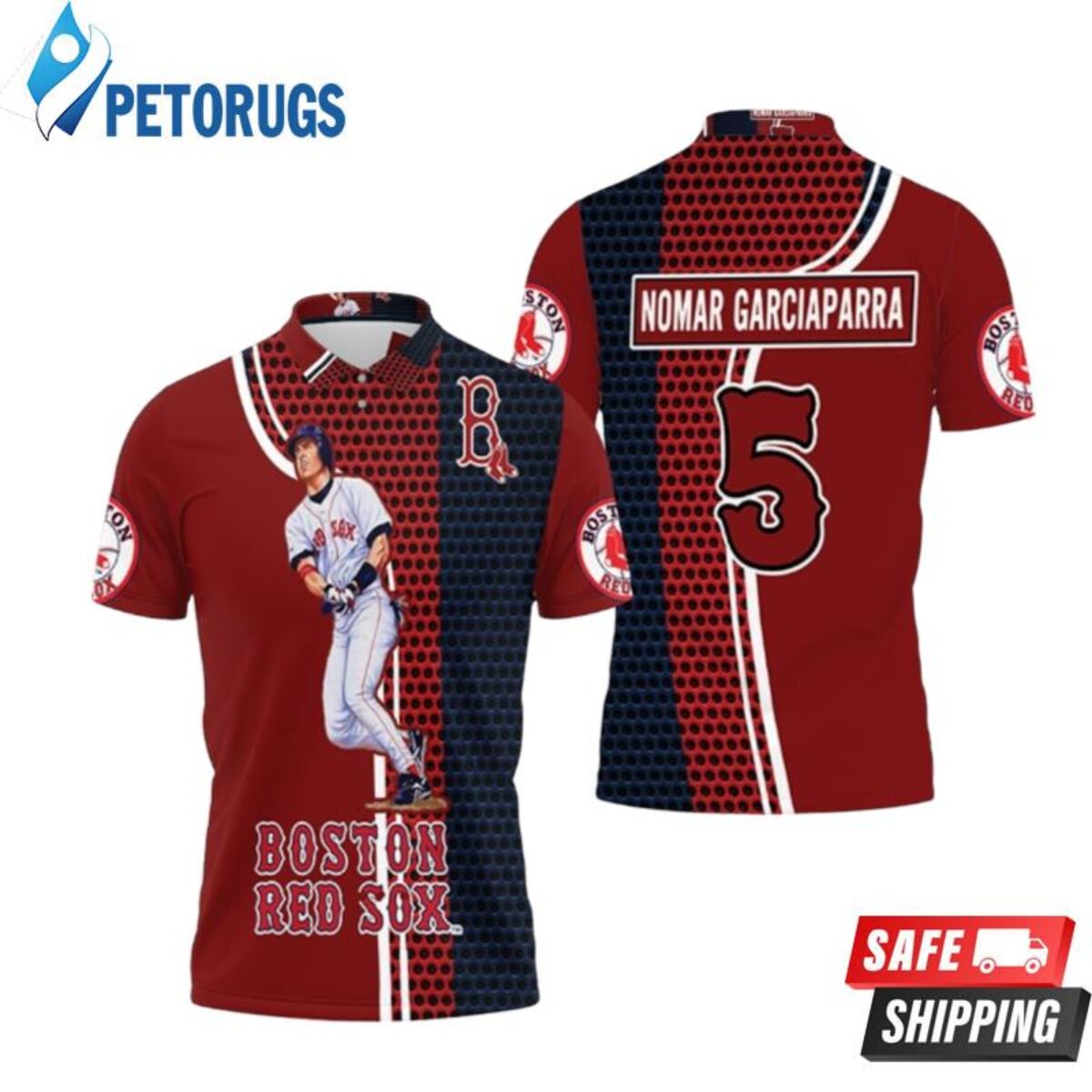 David Ortiz 34 Boston Red Sox Polo Shirts - Peto Rugs