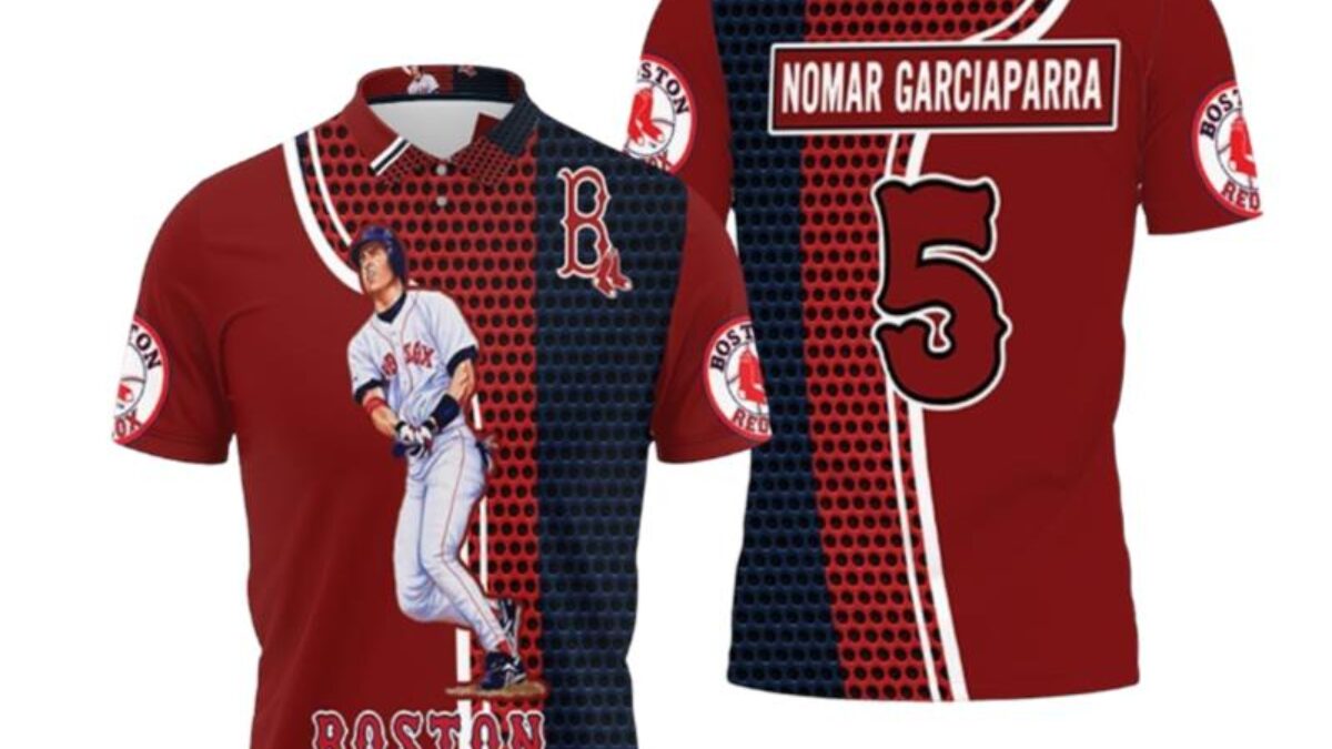5 Nomar Garciaparra Boston Red Sox Polo Shirts - Peto Rugs