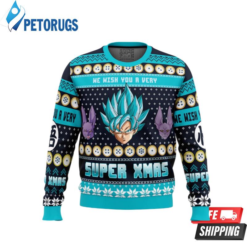A Very Saiyan Christmas Dragon Ball Z Ugly Christmas Sweaters