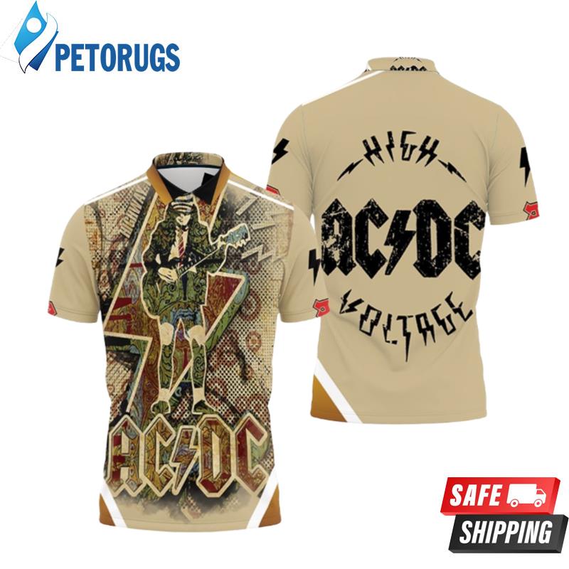Acdc Angus Young Highway To Hell Polo Shirts