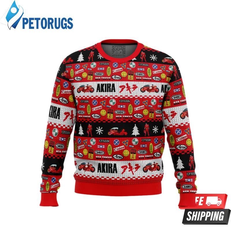 Akira Bike Decals Ugly Christmas Sweaters