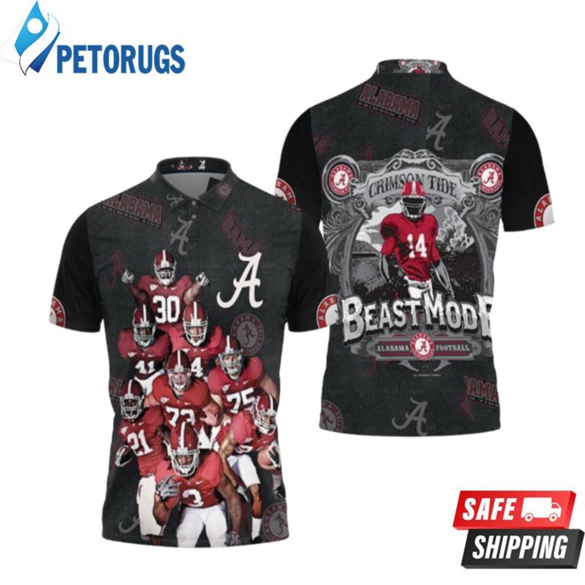 Alabama Crimson Tide Julio Jones 2 Great Player Football Team For Alabama  Fans Jones Lovers 1 Polo Shirts - Peto Rugs