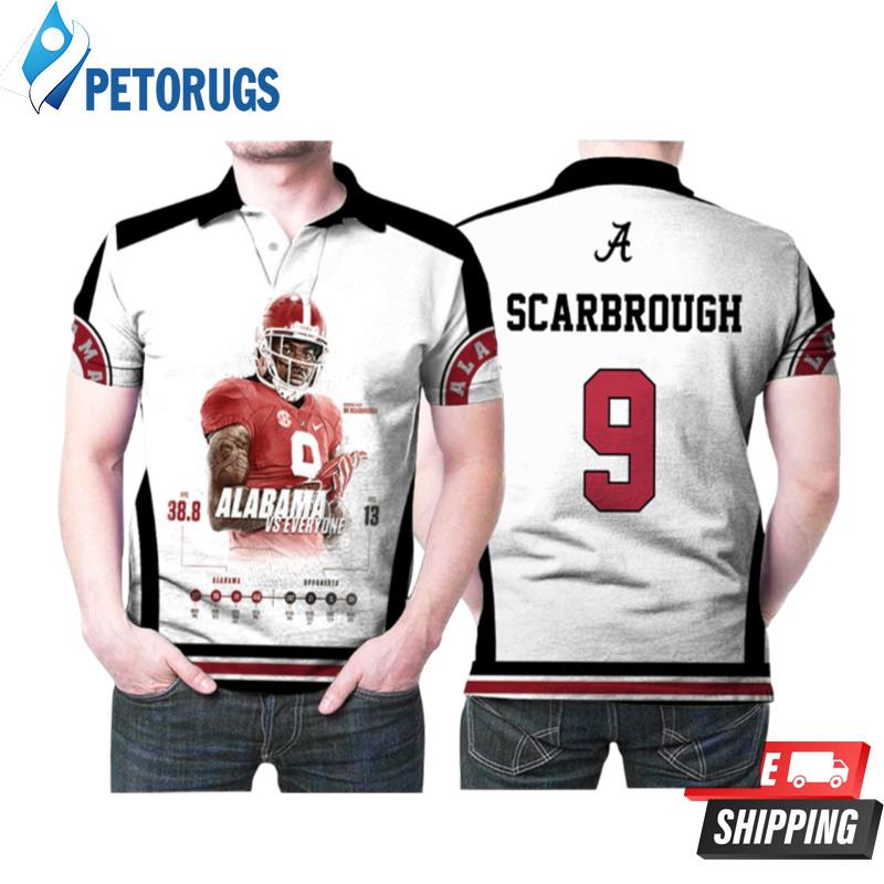 Alabama Crimson Tide Bo Scarbrough 9 Great Player Football For Alabama Fans Polo Shirts