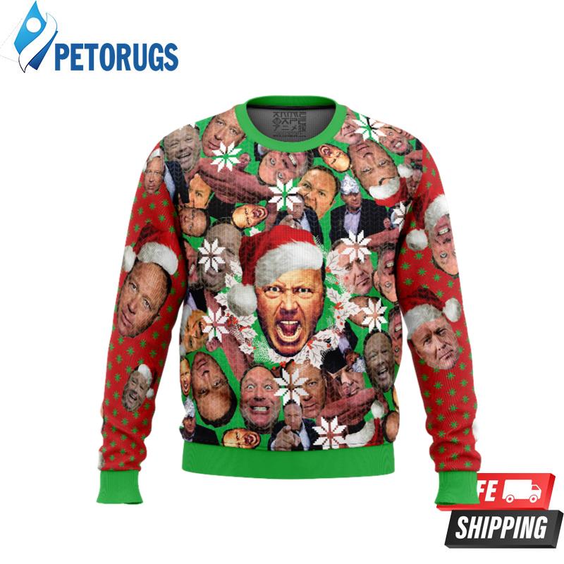 Alex Jones Ugly Christmas Sweaters