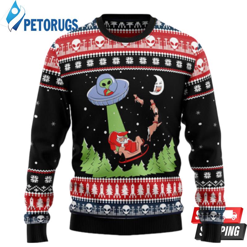Alien Christmas Ugly Christmas Sweaters - Peto Rugs