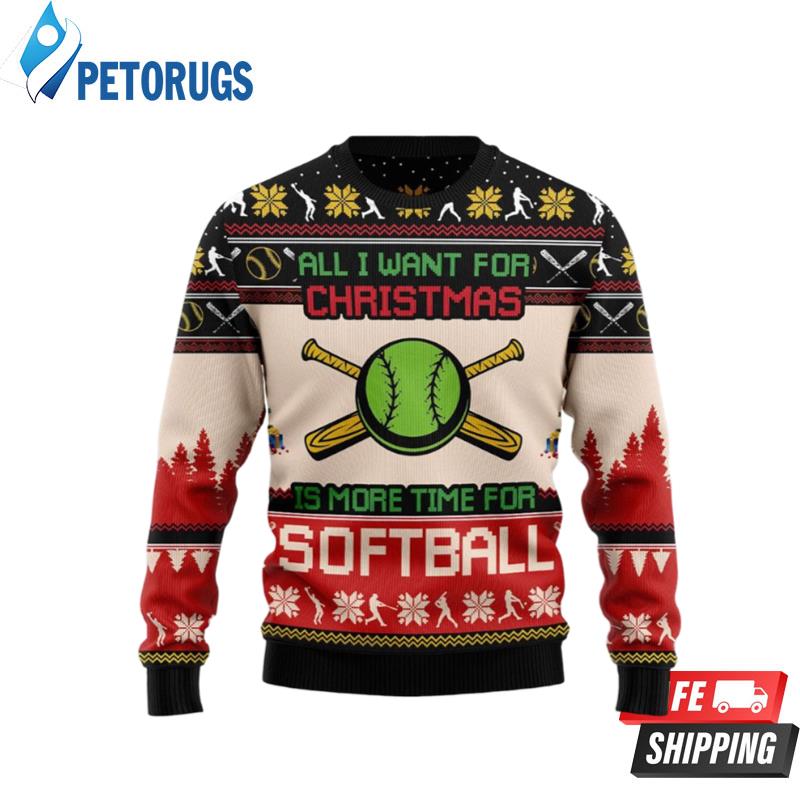 All I Want For Christmas Is More Time For Running Ugly Christmas Sweaters