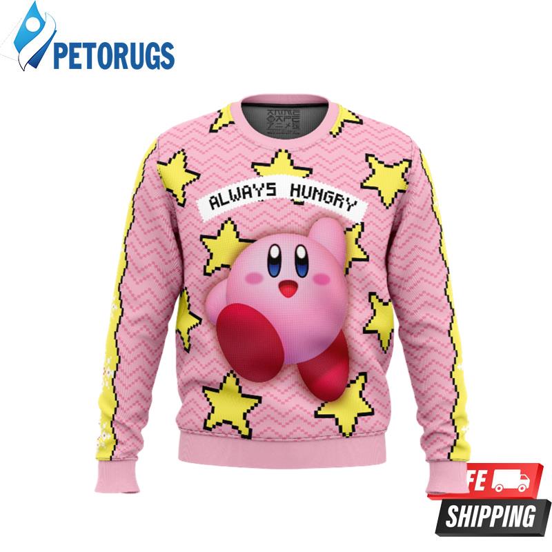 Always Hungry Kirby Ugly Christmas Sweaters