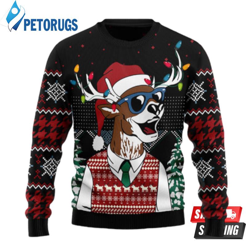 Amazing Deer Ugly Christmas Sweaters - Peto Rugs