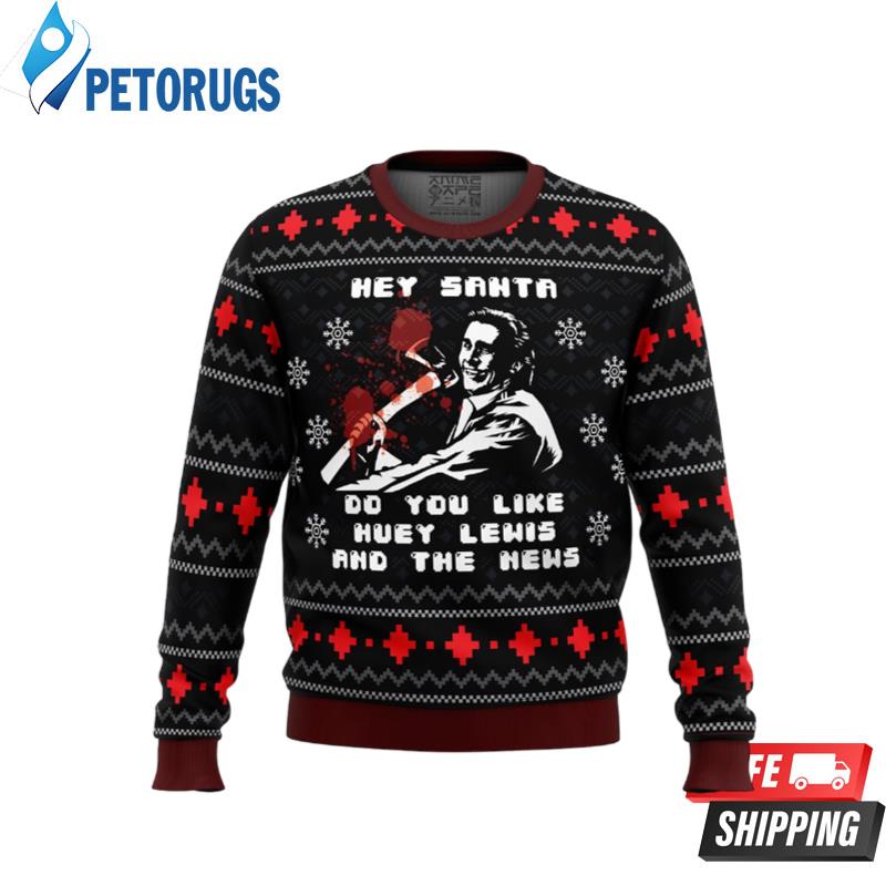American Santa American Psycho Ugly Christmas Sweaters