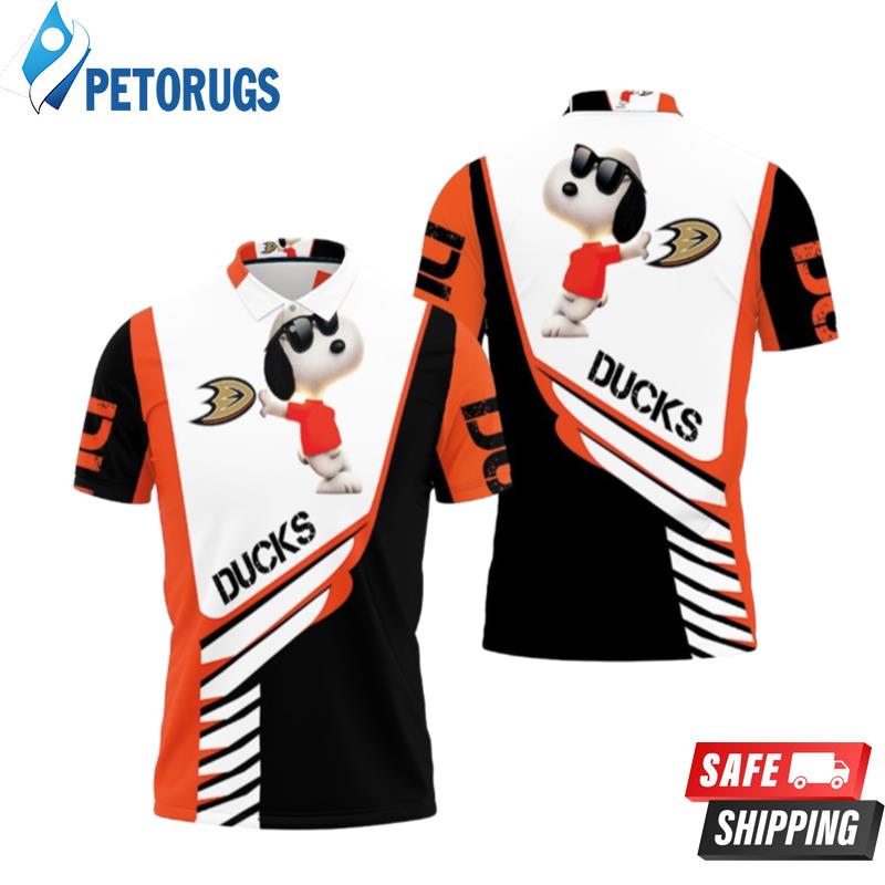 Anaheim Ducks Snoopy For Fans Polo Shirts