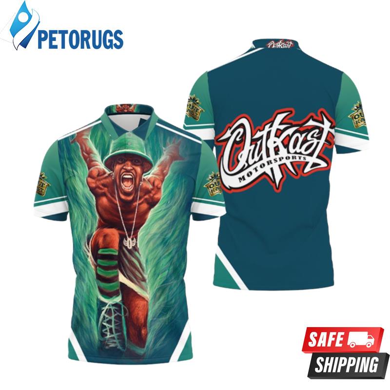 Andre 3000 Outkast Green Polo Shirts
