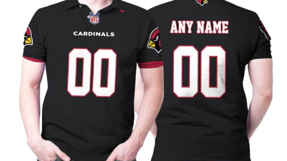 Arizona Cardinals Nfl American Football Team Logo Alternate Game Black 2019  Designed Allover Custom Gift For Arizona Fans Polo Shirts - Peto Rugs