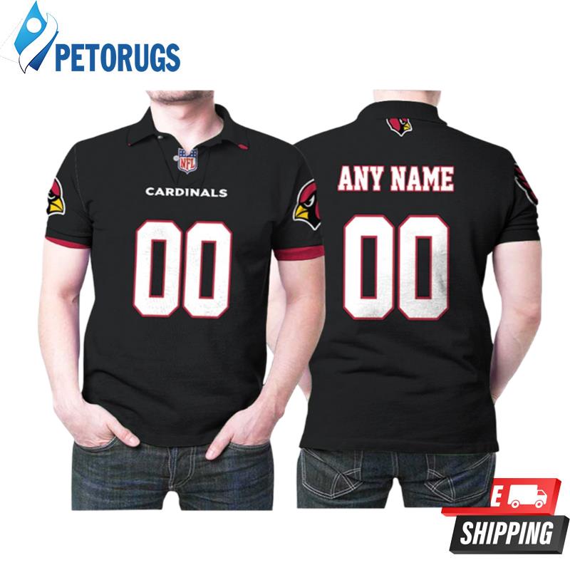 Arizona Cardinals Nfl American Football Team Logo Alternate Game Black 2019 Designed Allover Custom Gift For Arizona Fans Polo Shirts