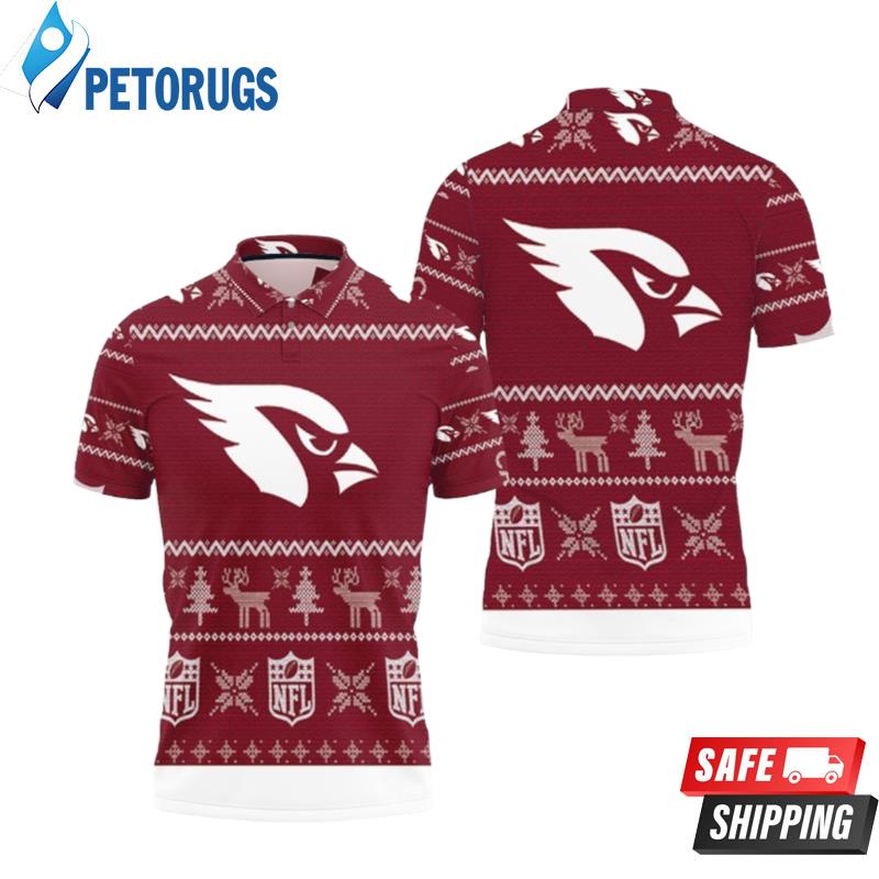 Arizona Cardinals Nfl Ugly Sweat Christmas Polo Shirts