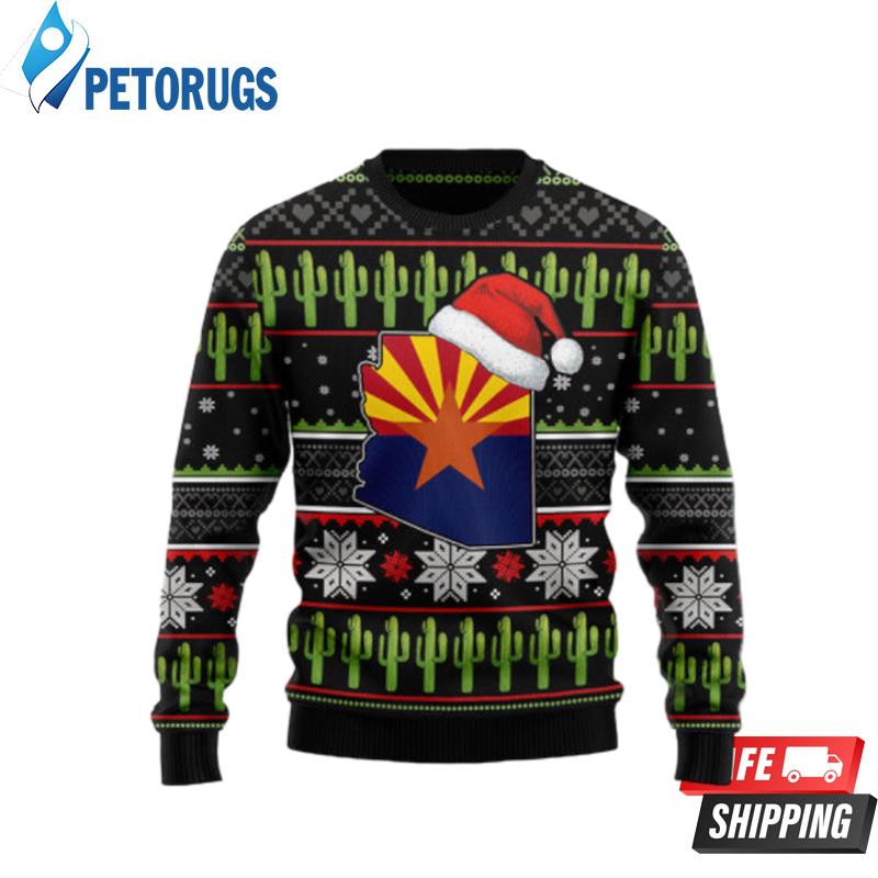 Arizona Saguaro Cactus Ugly Christmas Sweaters