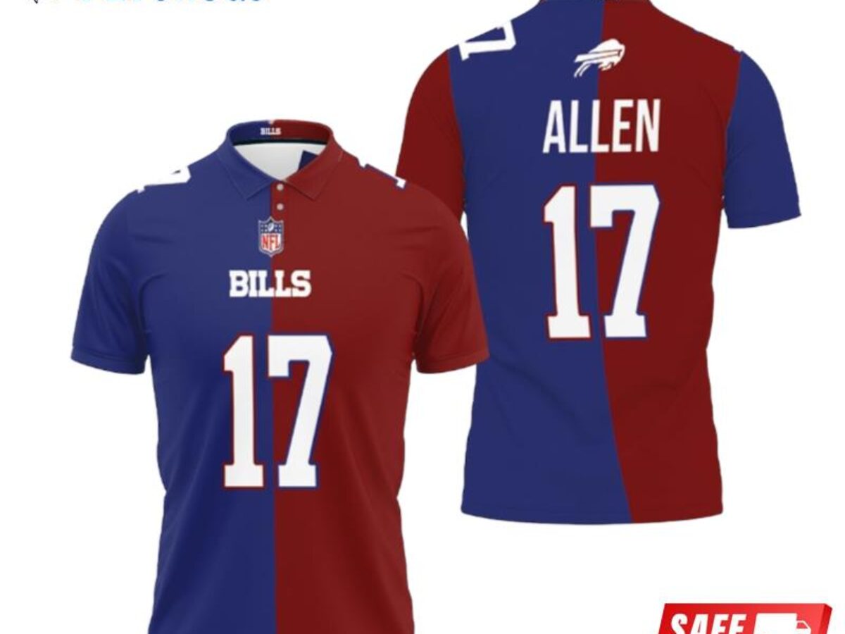 NFL Team Apparel Youth Buffalo Bills Josh Allen #17 Royal Player T-Shirt