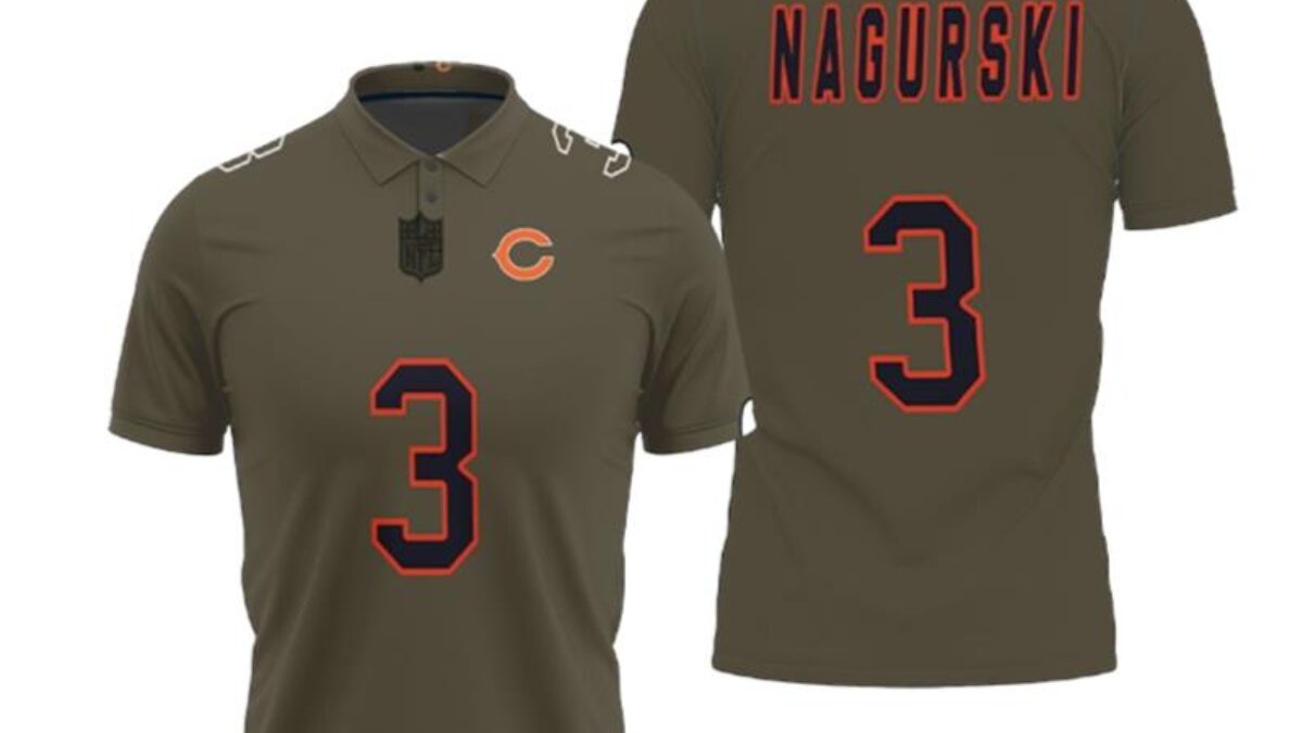 Chicago Bears Salute To Service Men's Camo Tee Shirt