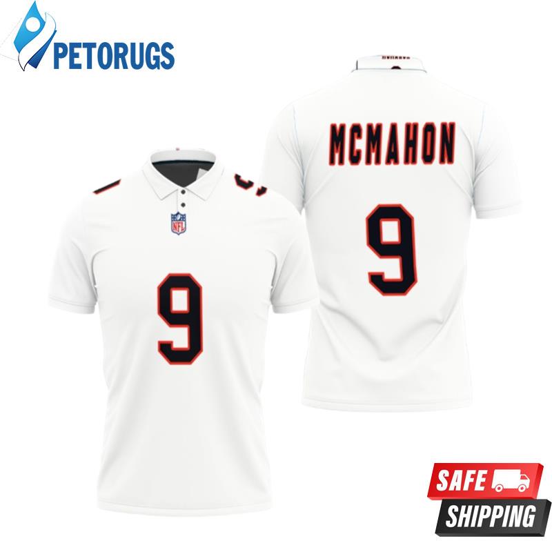 Art Chicago Bears Jim Mcmahon #9 Great Player Nfl American Football Team Custom Game White Polo Shirts