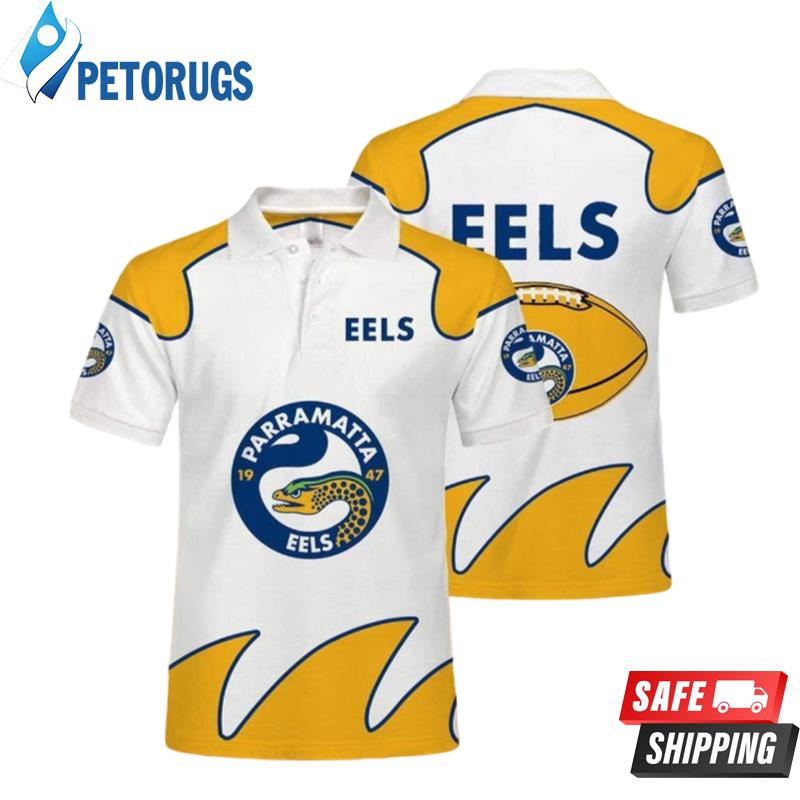 Art Nrl Parramatta Eels Casual Summer Short Polo Shirts