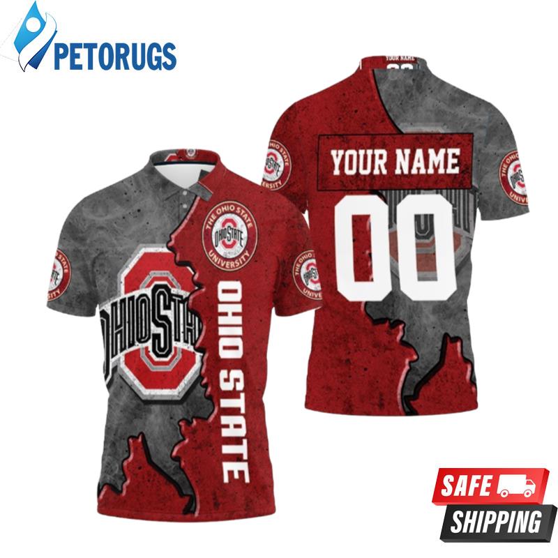 Art Ohio State Buckeyes Football Personalized Polo Shirts