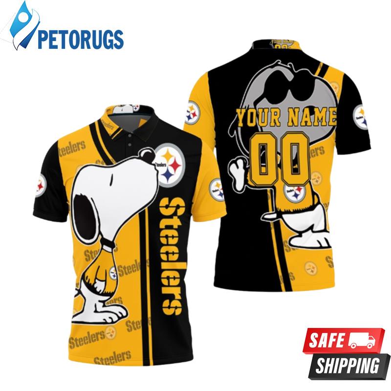 Art Pittsburgh Steelers Snoopy Personalized Polo Shirts