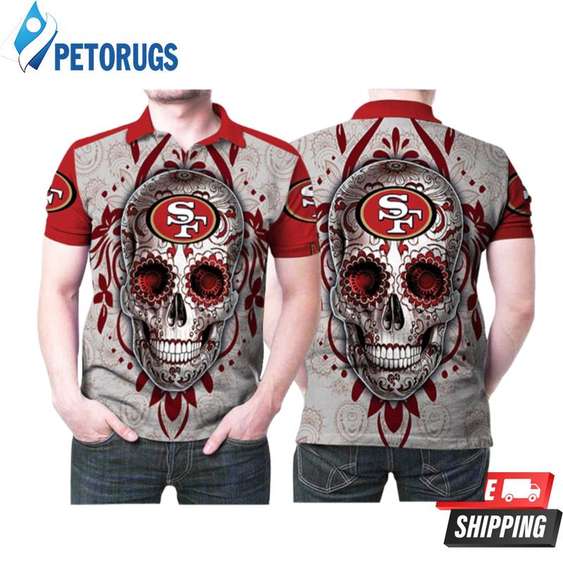 Art San Francisco 49ers Sugar Skull Polo Shirts
