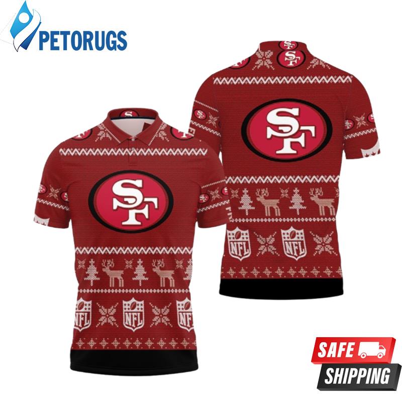 Art San Francisco 49ers Ugly Sweat Christmas Polo Shirts