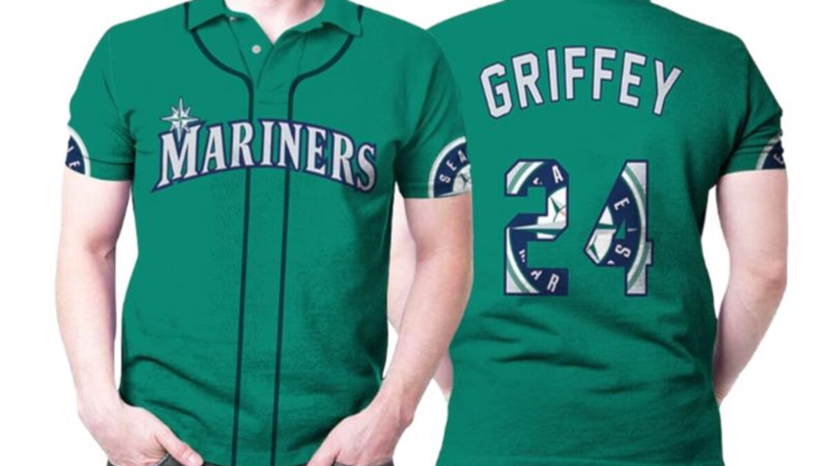 Seattle Mariners Ken Griffey Jr 24 2020 Mlb Green Inspired Polo Shirts -  Peto Rugs