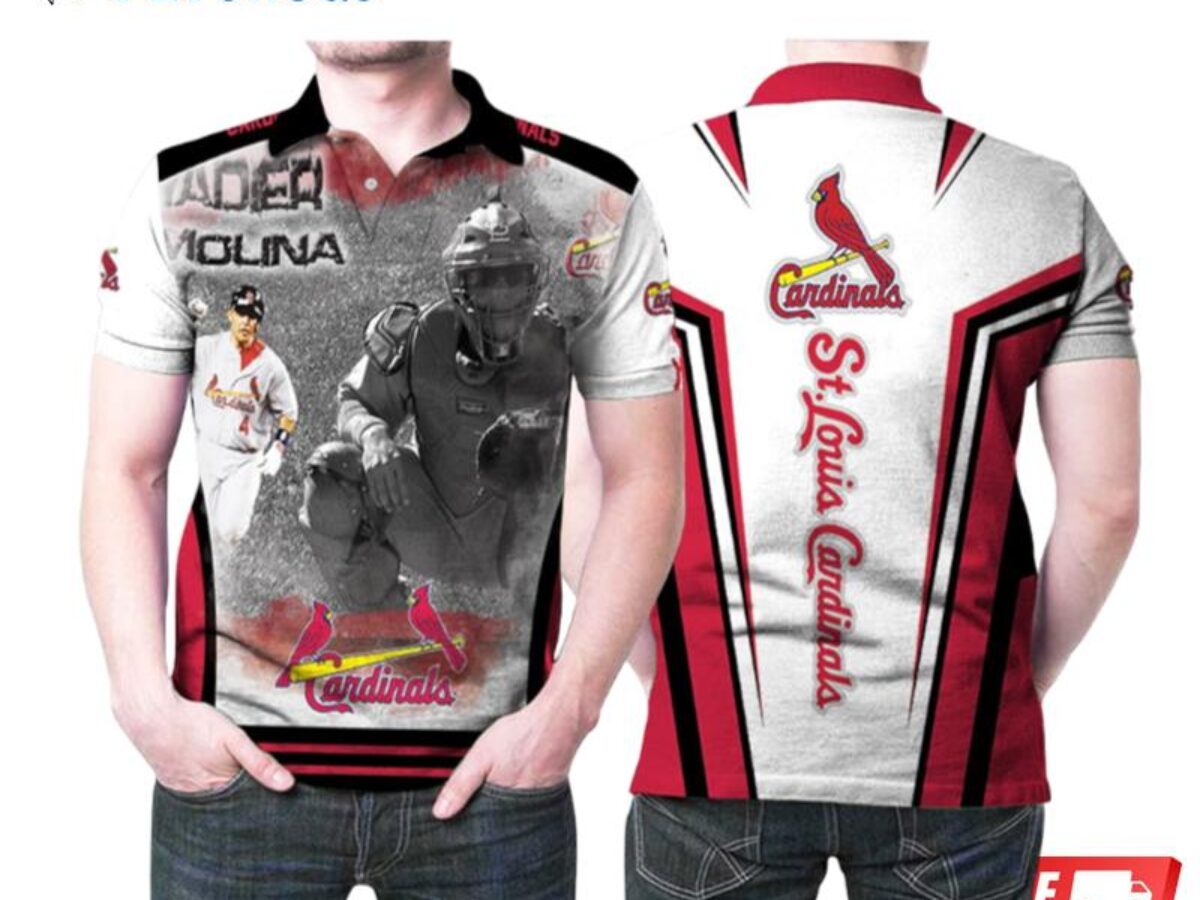 Art St Louis Cardinals Yadier Molina 4 The Best Legends Mlb Basballe Team  Logo Polo Shirts - Peto Rugs