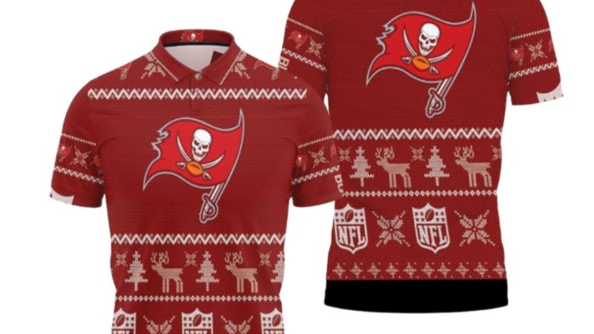 Tampa Bay Buccaneers NFL Football Knit Pattern Ugly Christmas