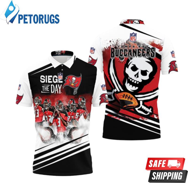 Art Tampa Bay Buccaneers Siege The Day Nfc South Division Champions Super Bowl 2021 Polo Shirts