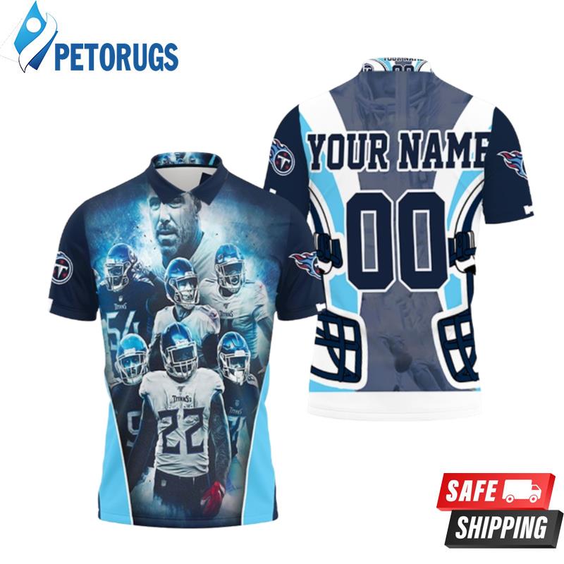 Art Tennessee Titans Team Afc South Division Champions Super Bowl 2021 Personalized Polo Shirts