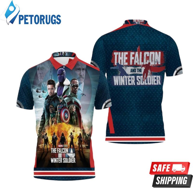 Art The Falcon And The Winter Soldier Action Polo Shirts