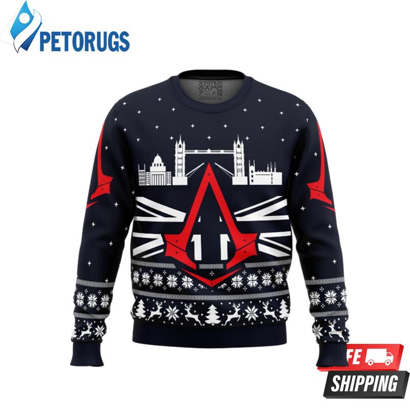Assassins Creed London Bridge Ugly Christmas Sweaters