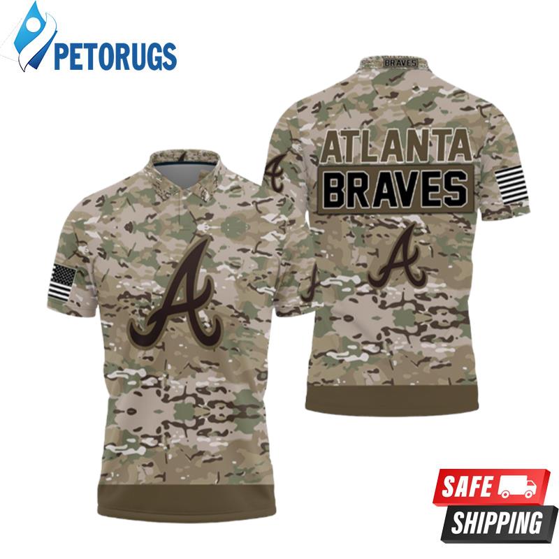 Atlanta Braves Camouflage Veteran Polo Shirts
