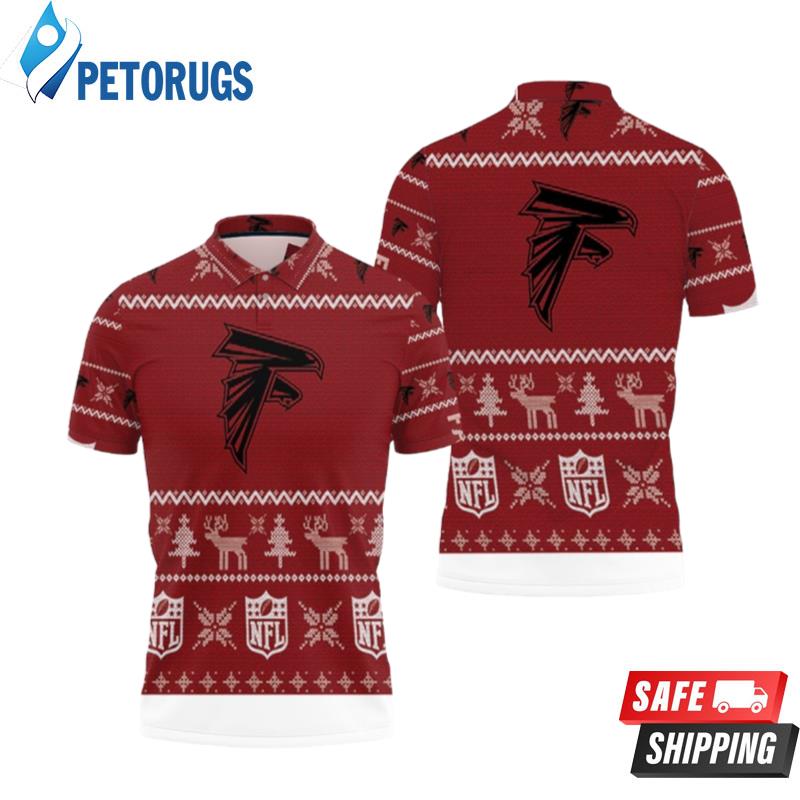 Atlanta Falcons Ugly Sweat Christmas Polo Shirts