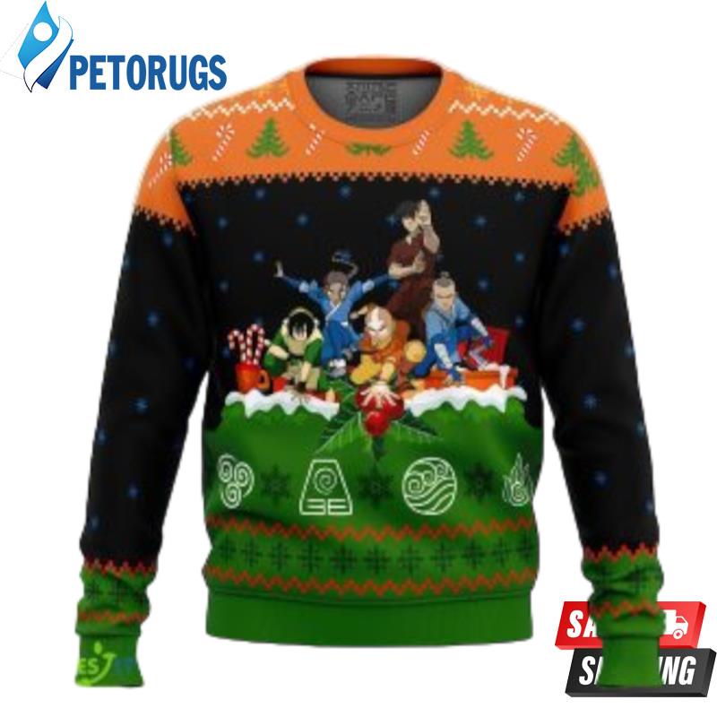 Avatar The Last Airbender On The Chimney Ugly Christmas Sweaters