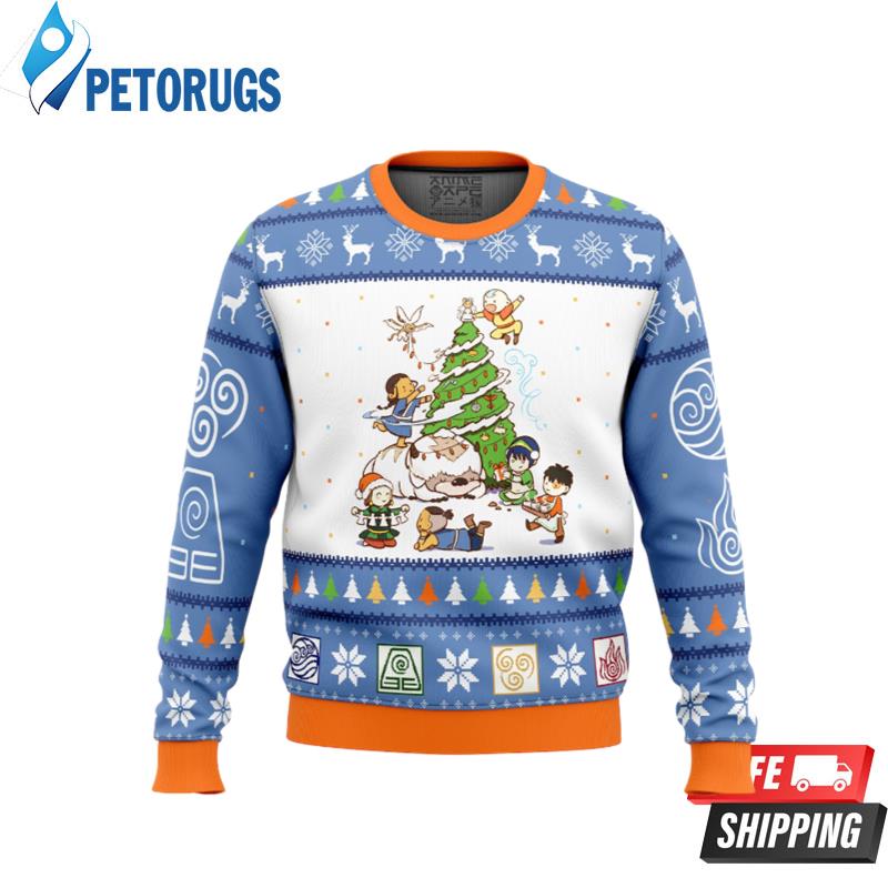 Avatar the Last Airbender Christmas Time Ugly Christmas Sweaters