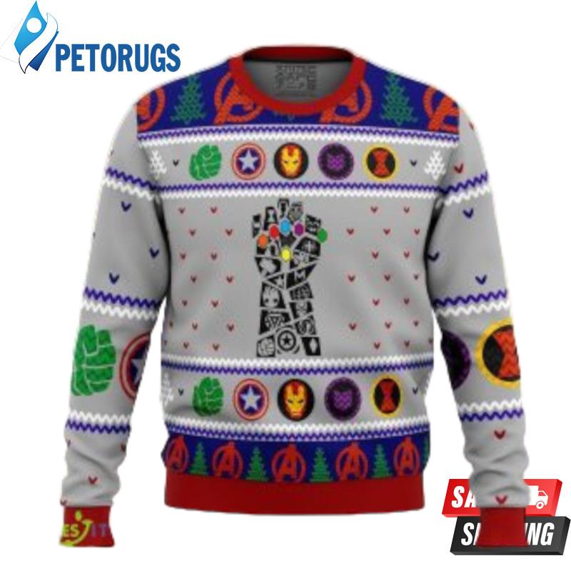Avengers Gauntlet Ugly Christmas Sweaters