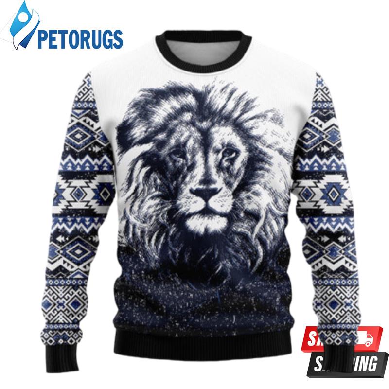 Awesome Lion Ugly Christmas Sweaters